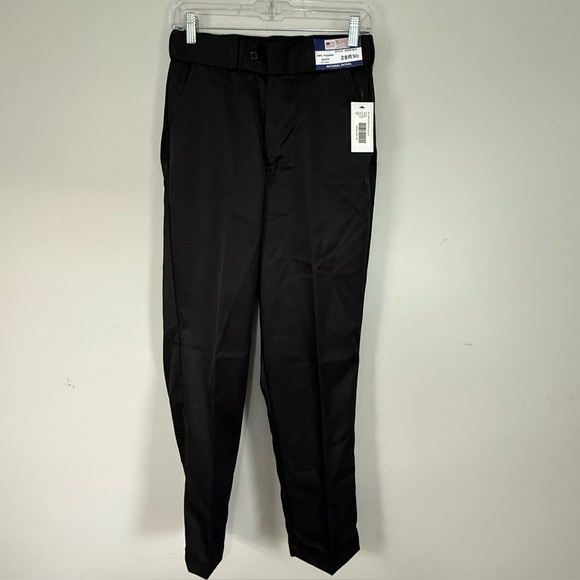 New NATIONAL PATROL Unisex Black  Pants Security Uniform 3000E Perm Press Sz 28 - Picture 1 of 6